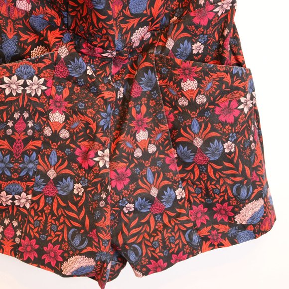 Floral Tropical Patterned Strapless Romper - Picture 10 of 16